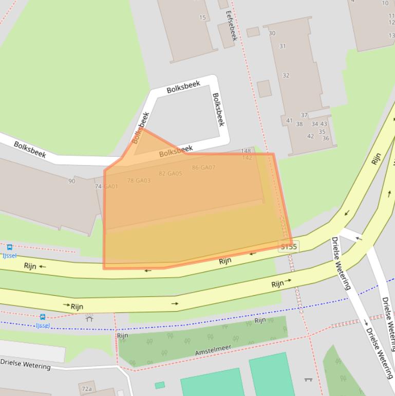 Kaart van postcodegebied 1509EH.