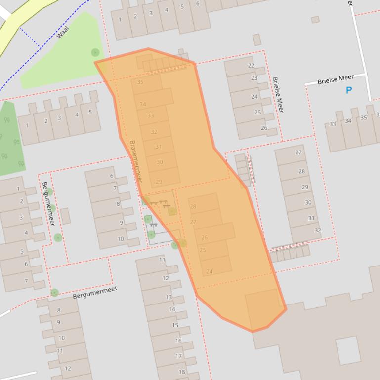 Kaart van postcodegebied 1509GG.