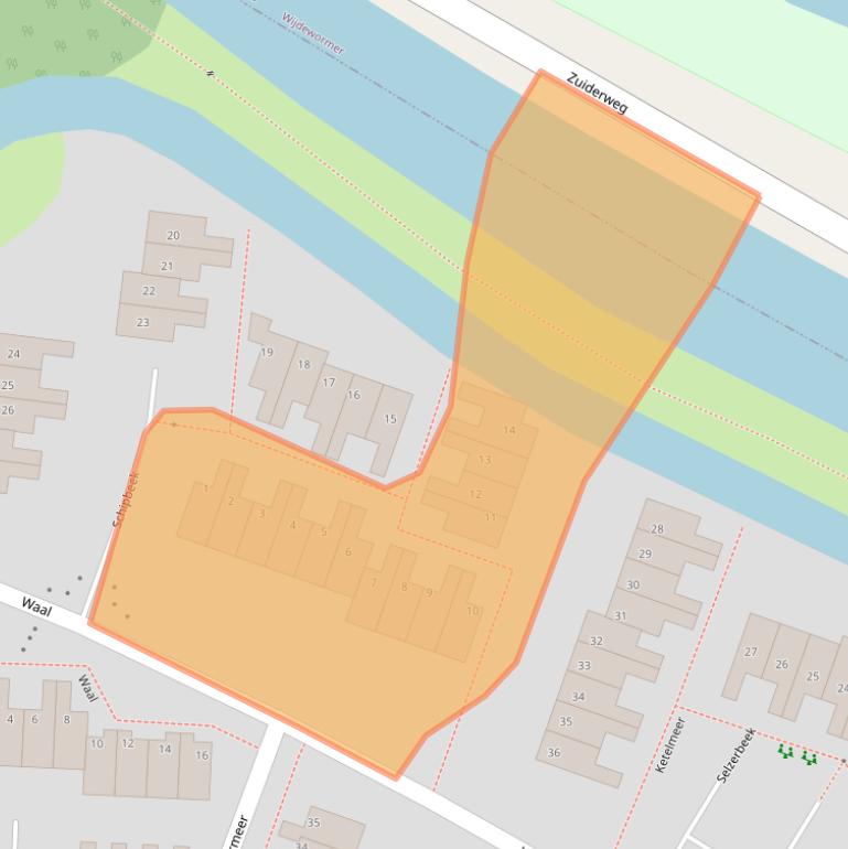 Kaart van postcodegebied 1509HL.