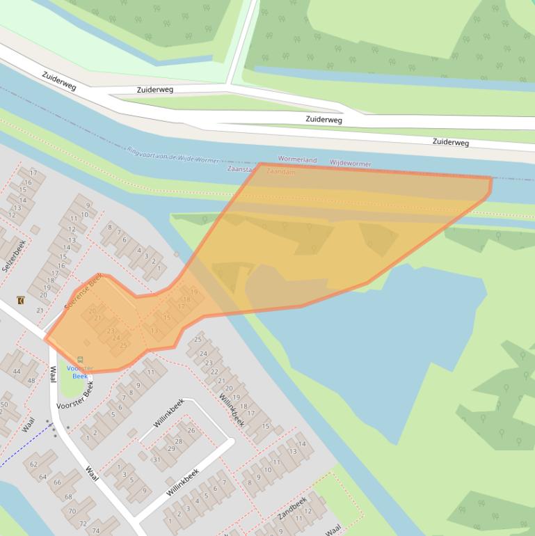 Kaart van postcodegebied 1509HT.