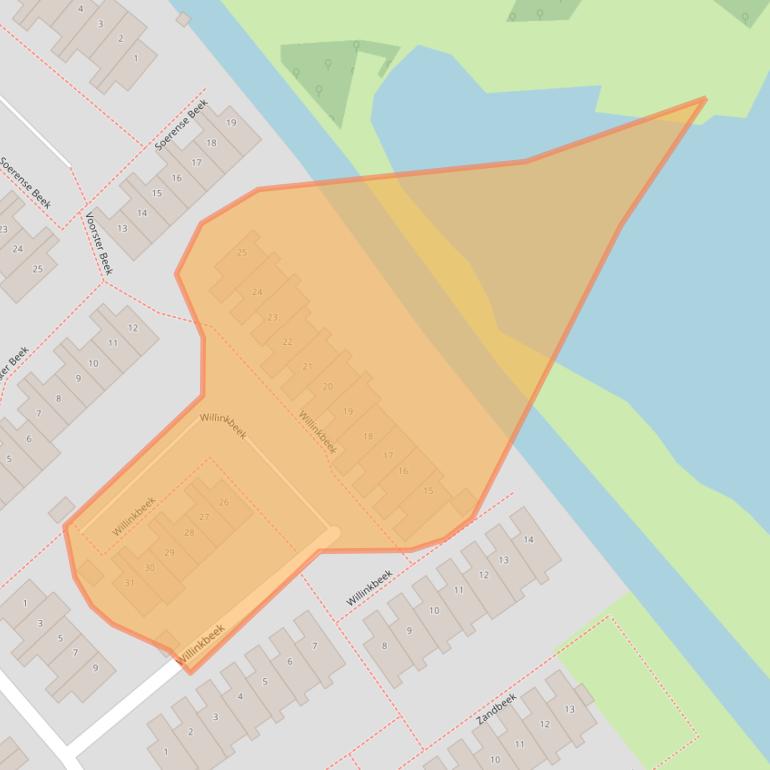 Kaart van postcodegebied 1509HW.