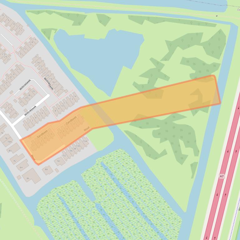 Kaart van postcodegebied 1509HX.