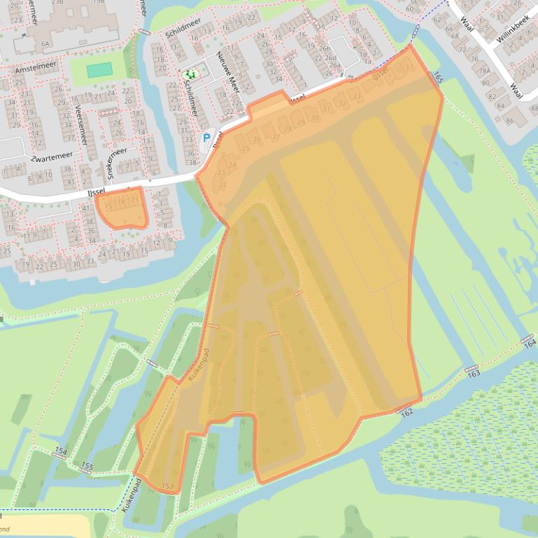 Kaart van postcodegebied 1509JB.