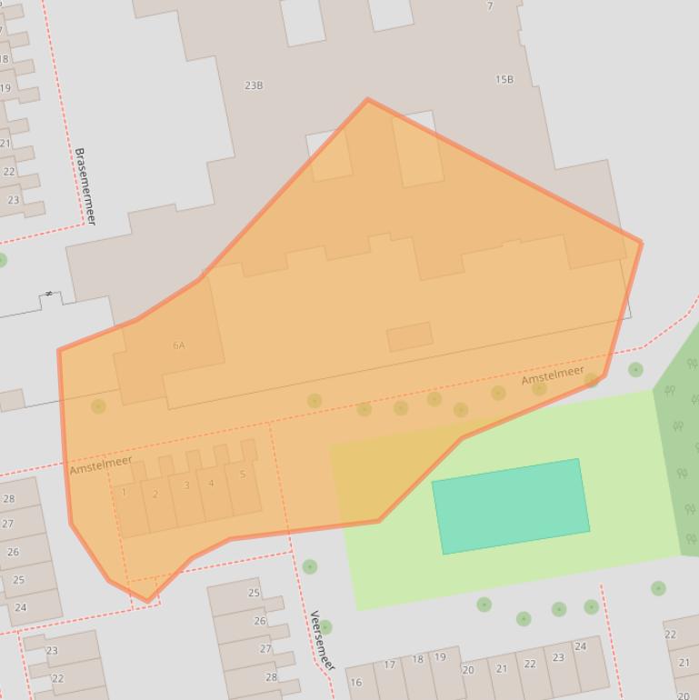 Kaart van postcodegebied 1509JS.