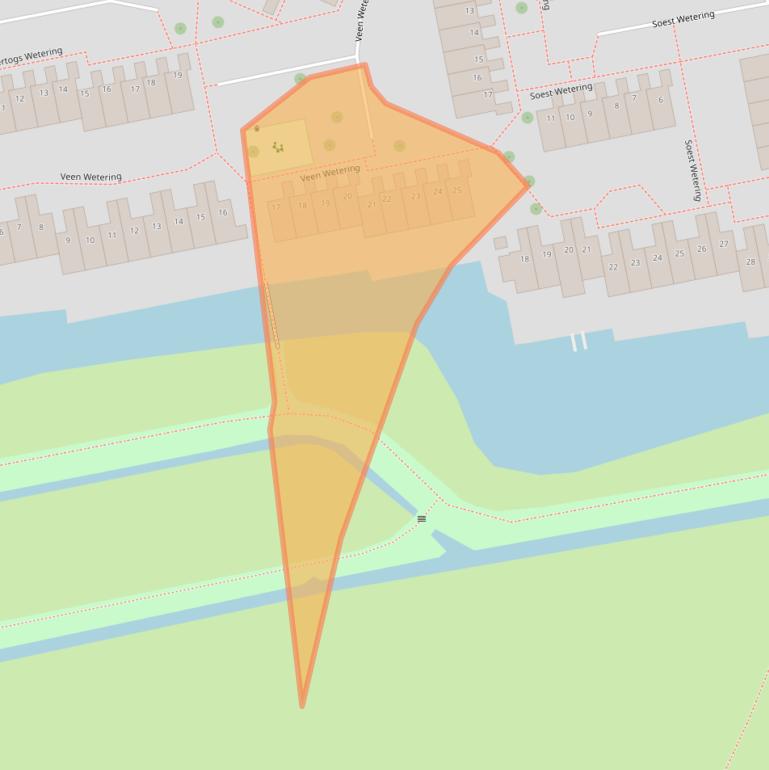 Kaart van postcodegebied 1509KG.