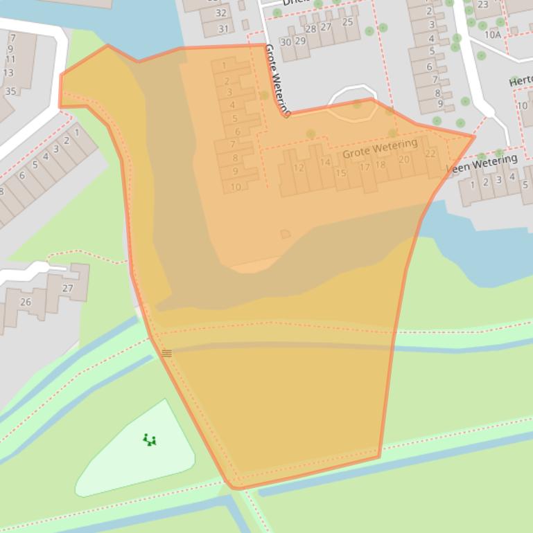Kaart van postcodegebied 1509KH.