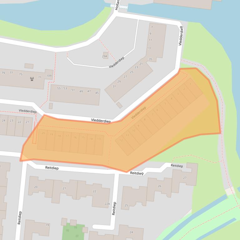 Kaart van postcodegebied 1509WX.