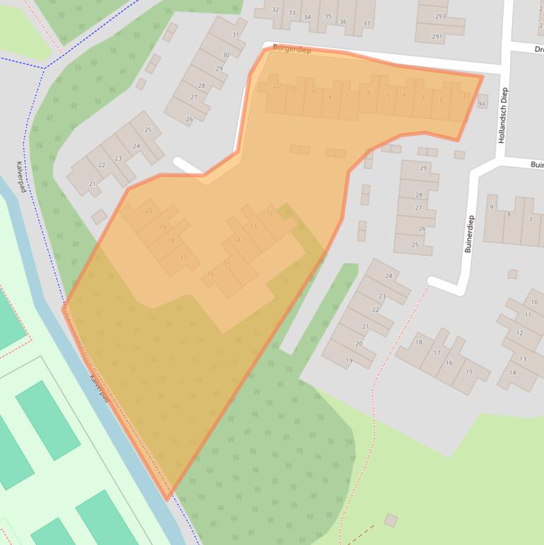 Kaart van postcodegebied 1509XM.