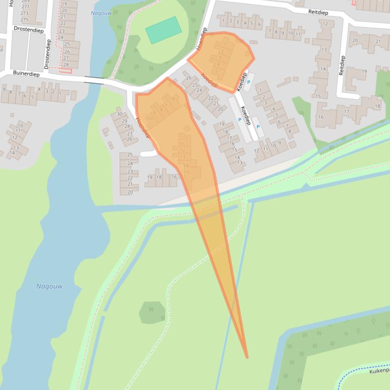 Kaart van postcodegebied 1509XS.