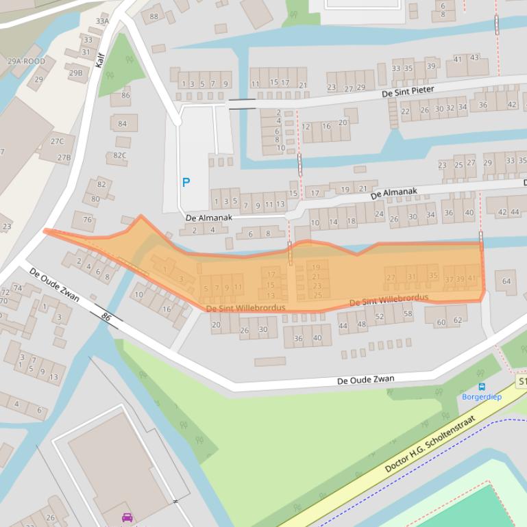 Kaart van postcodegebied 1509ZA.