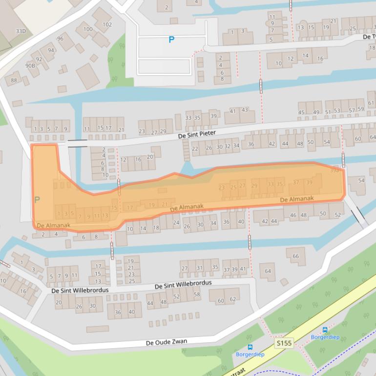 Kaart van postcodegebied 1509ZD.