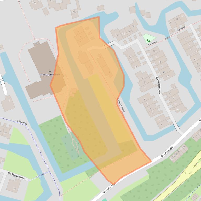 Kaart van postcodegebied 1509ZW.