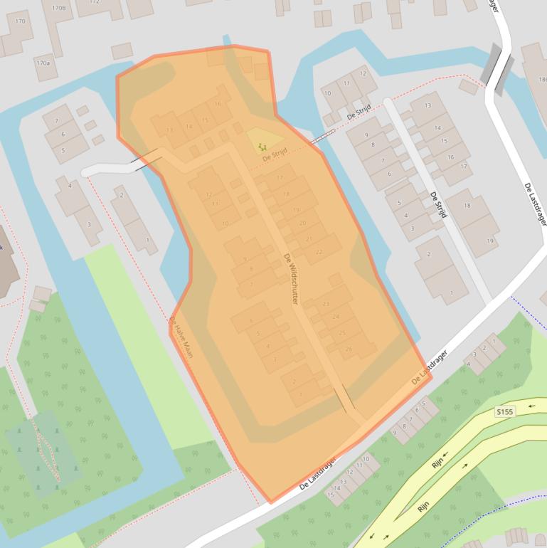 Kaart van postcodegebied 1509ZX.