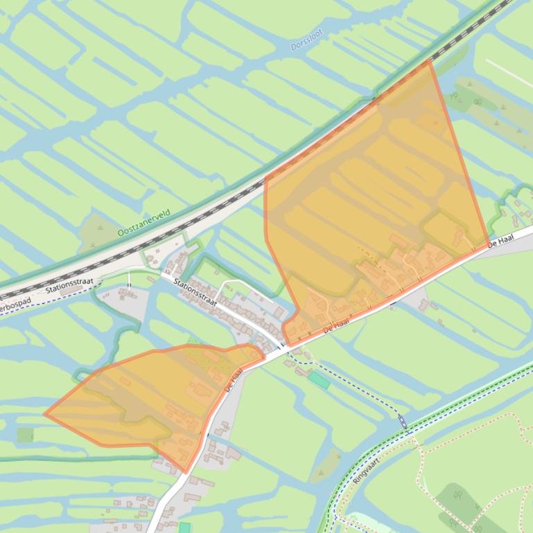 Kaart van postcodegebied 1511AM.