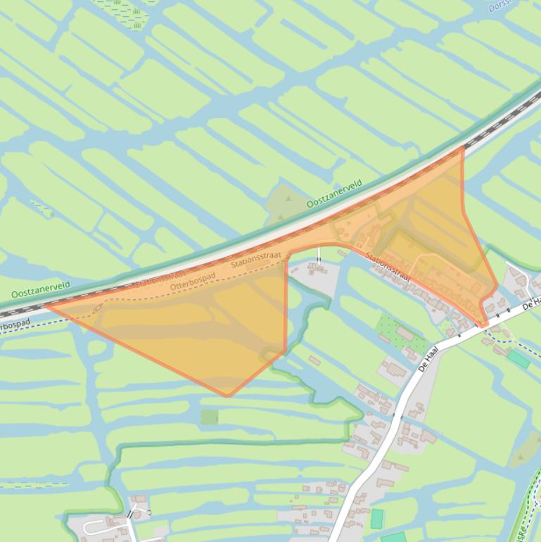 Kaart van postcodegebied 1511AW.