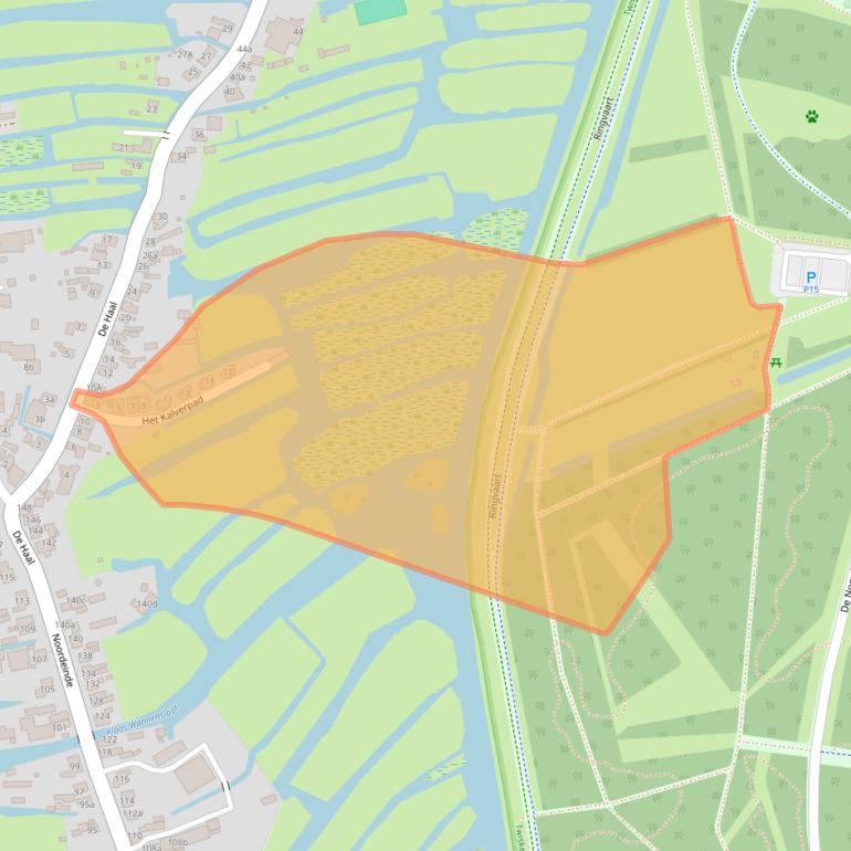 Kaart van postcodegebied 1511AX.