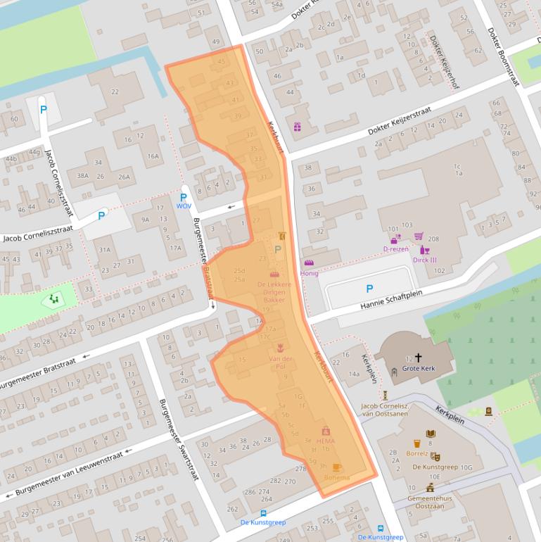 Kaart van postcodegebied 1511BB.