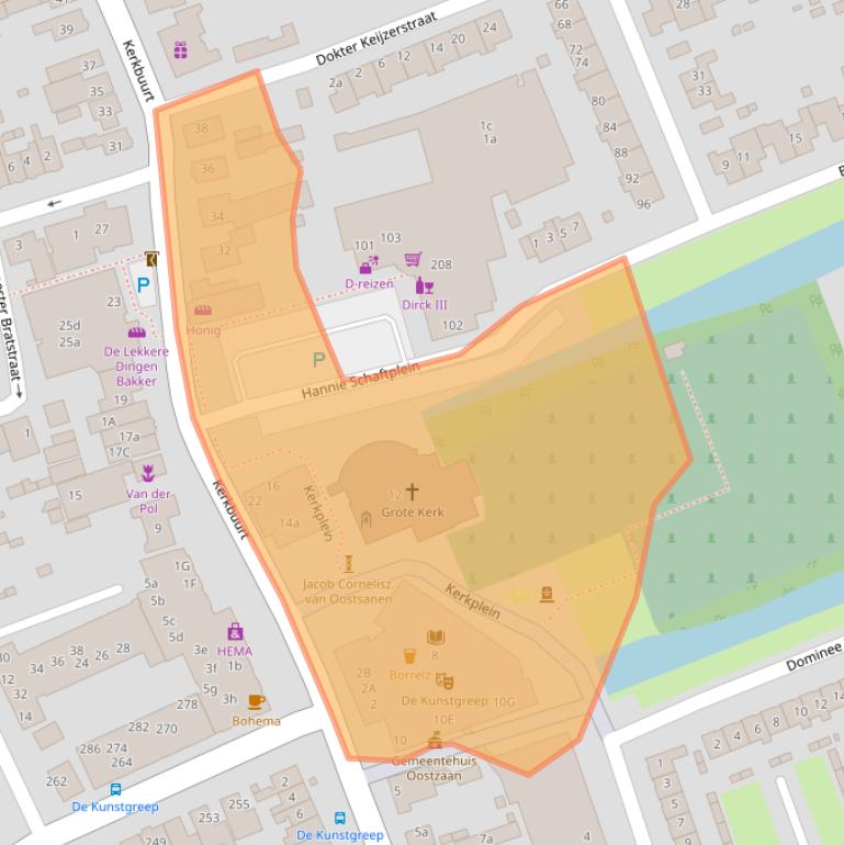 Kaart van postcodegebied 1511BD.