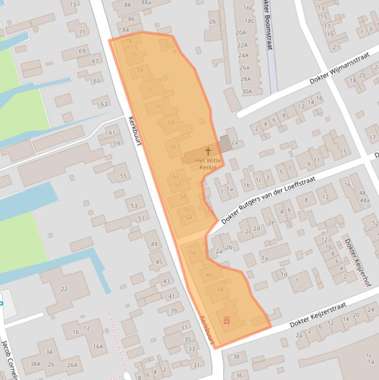 Kaart van postcodegebied 1511BE.