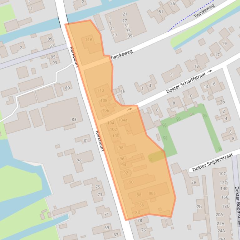 Kaart van postcodegebied 1511BG.