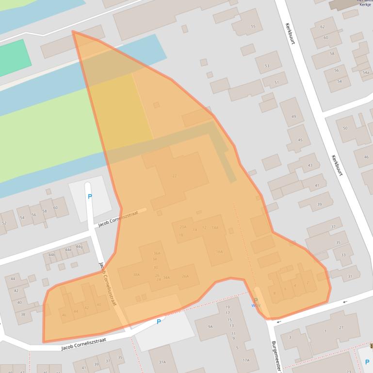 Kaart van postcodegebied 1511BN.