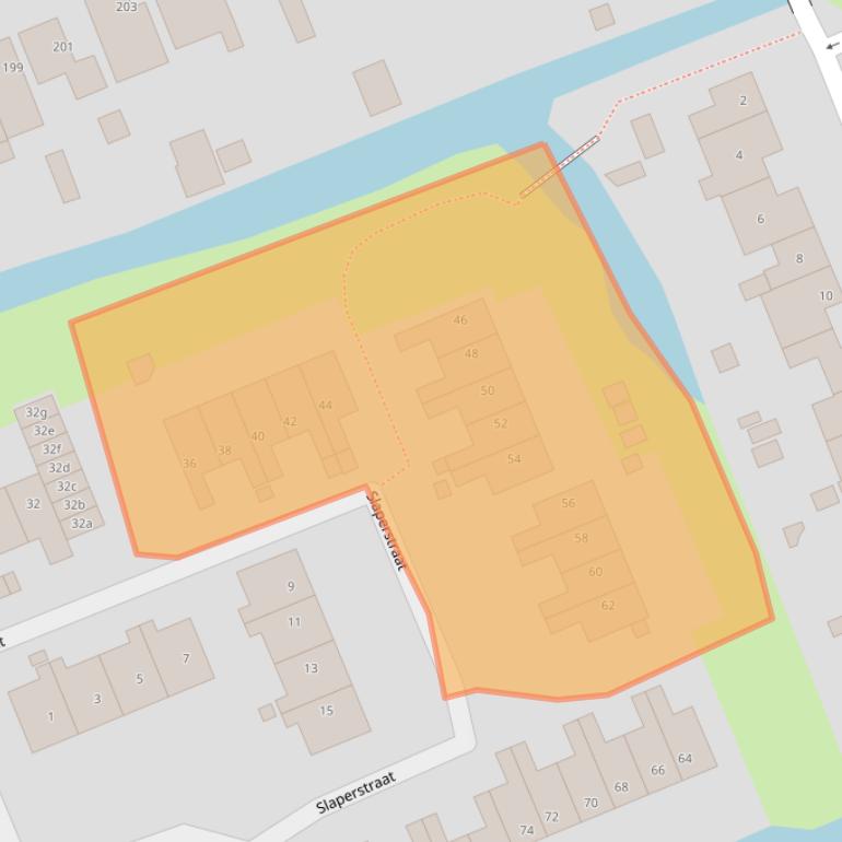Kaart van postcodegebied 1511CJ.