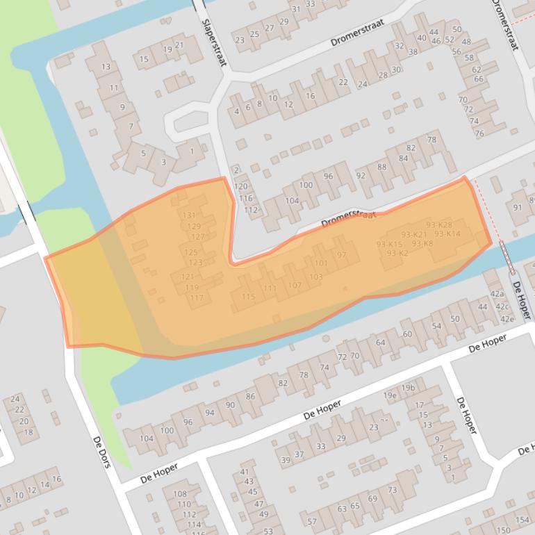 Kaart van postcodegebied 1511CT.