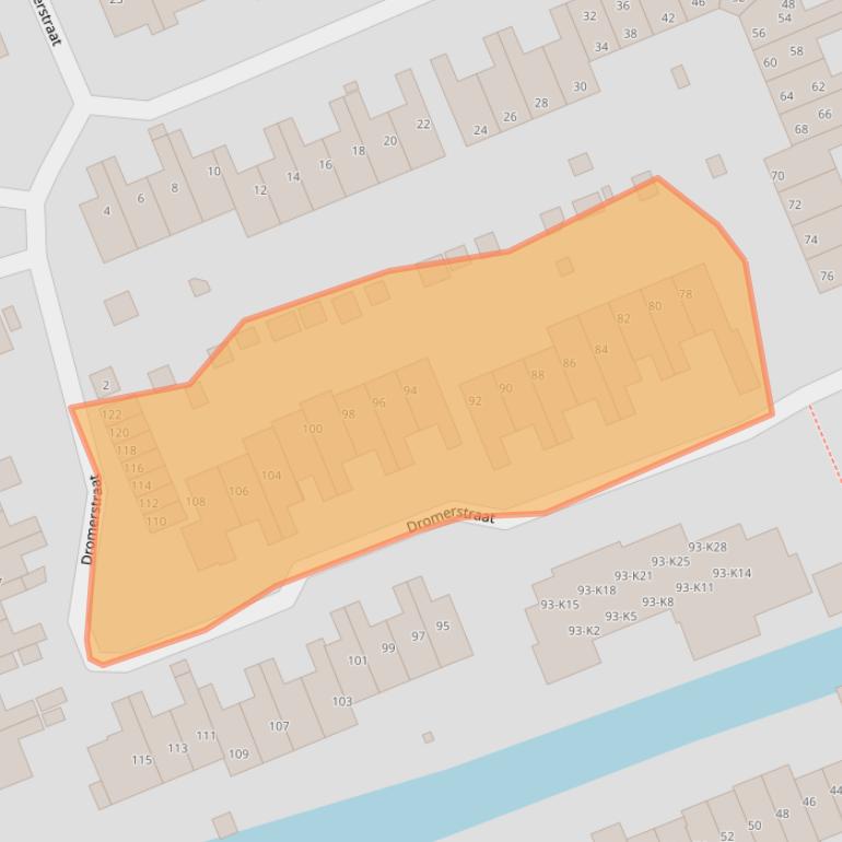 Kaart van postcodegebied 1511CV.