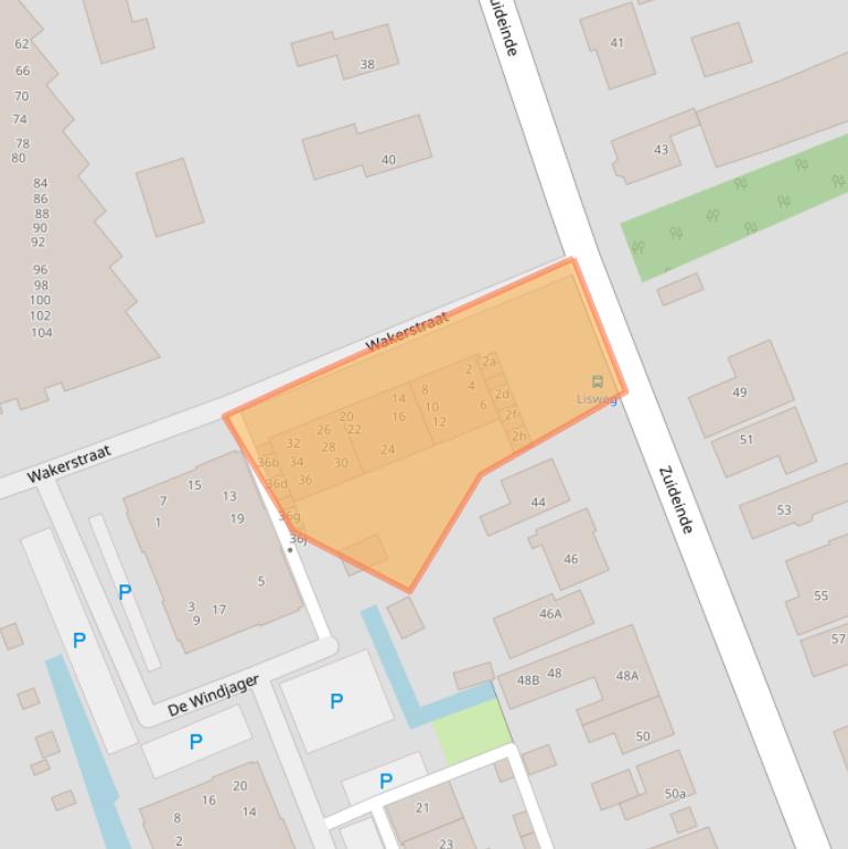 Kaart van postcodegebied 1511CW.