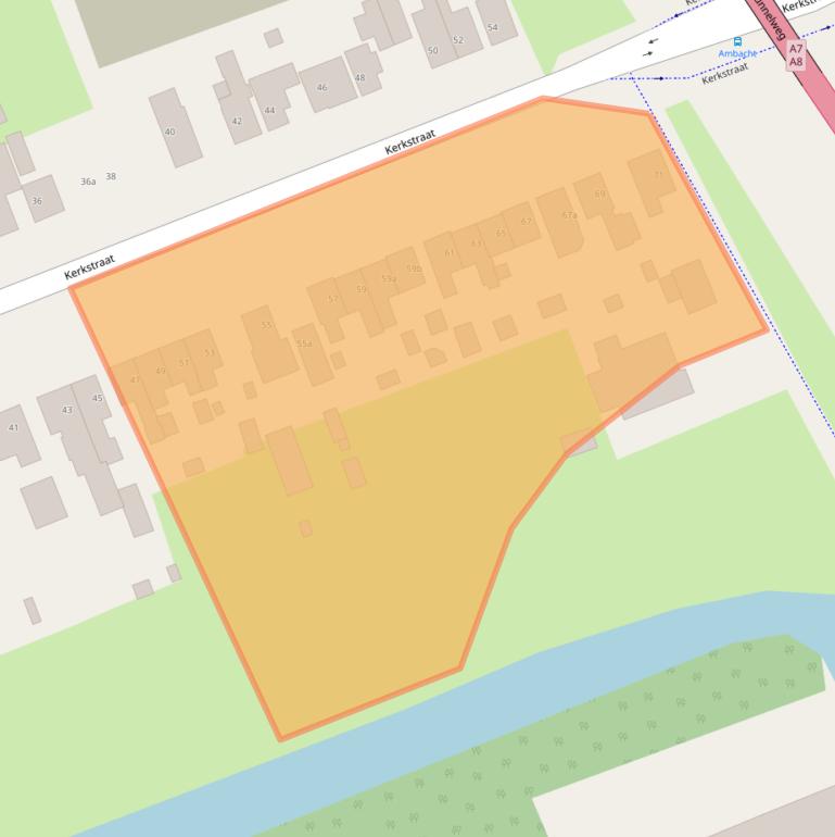 Kaart van postcodegebied 1511EB.