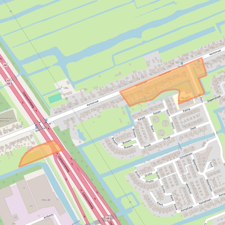 Kaart van postcodegebied 1511ED.