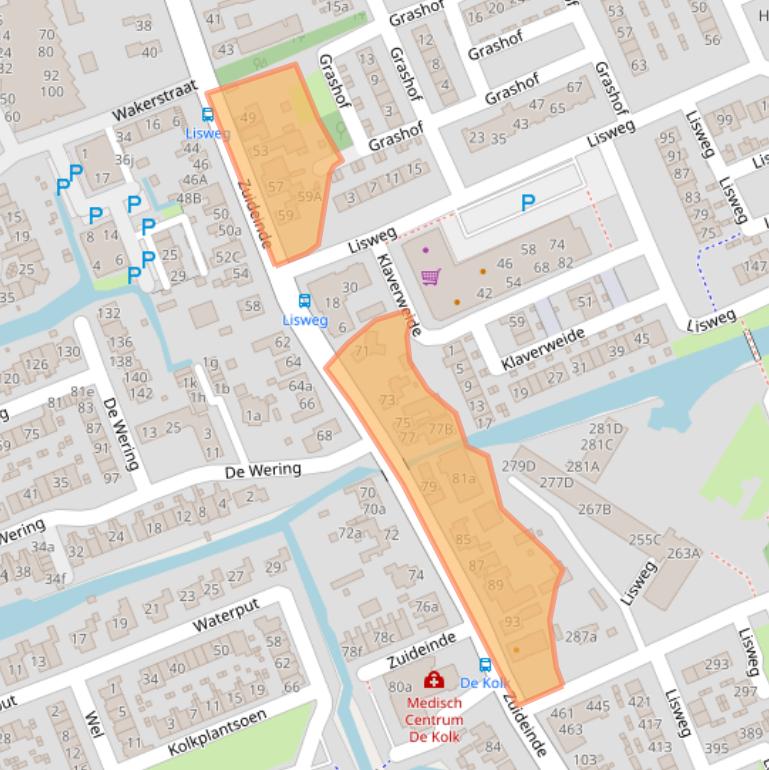 Kaart van postcodegebied 1511GB.