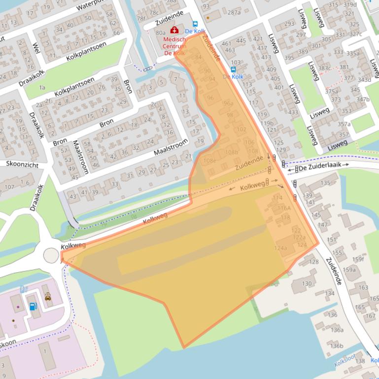 Kaart van postcodegebied 1511GJ.