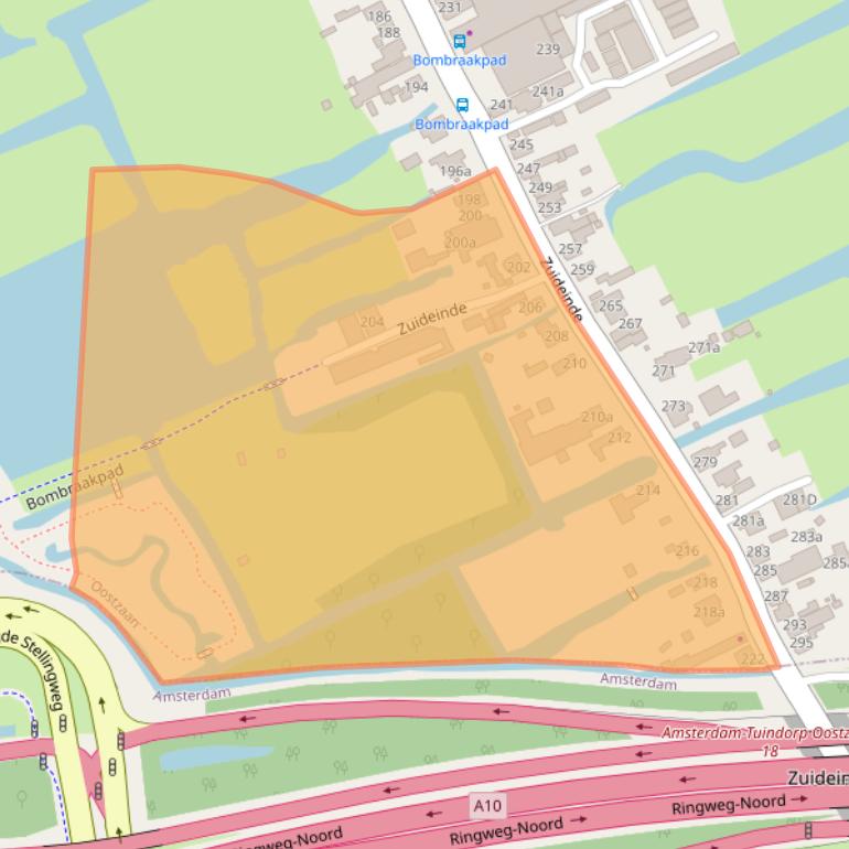 Kaart van postcodegebied 1511GM.