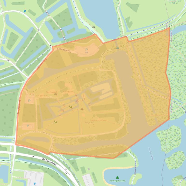Kaart van postcodegebied 1511GW.