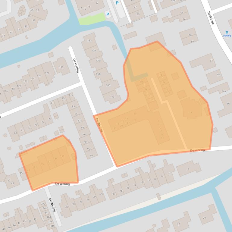 Kaart van postcodegebied 1511HA.