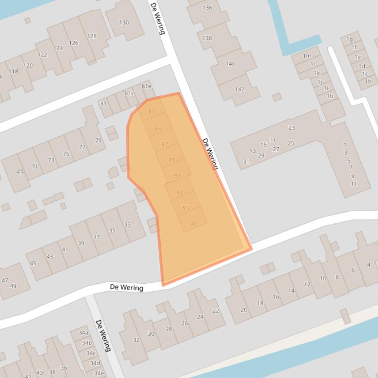 Kaart van postcodegebied 1511HC.