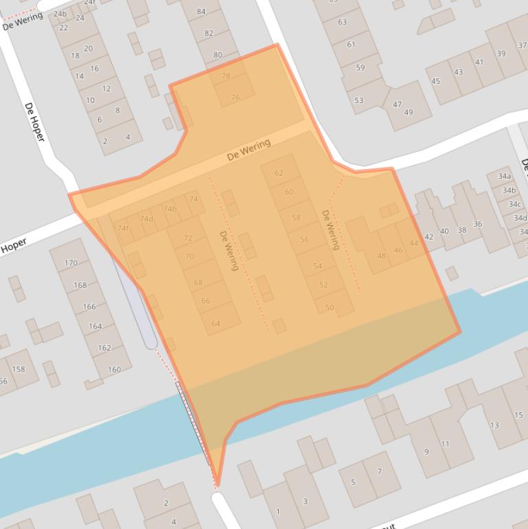 Kaart van postcodegebied 1511HG.