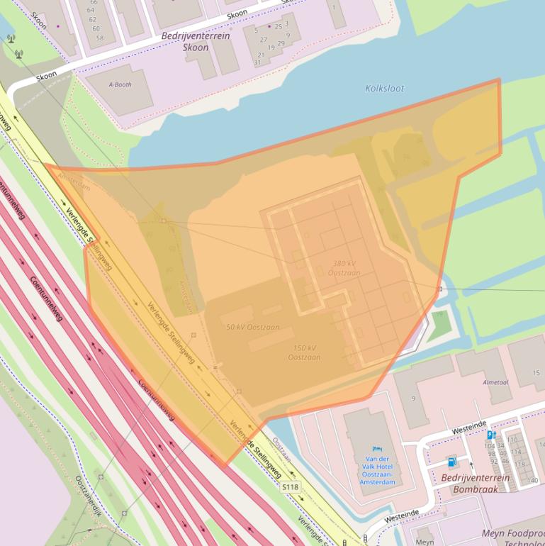 Kaart van postcodegebied 1511HW.