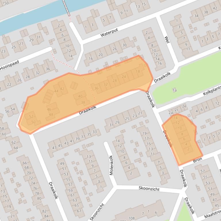 Kaart van postcodegebied 1511JG.