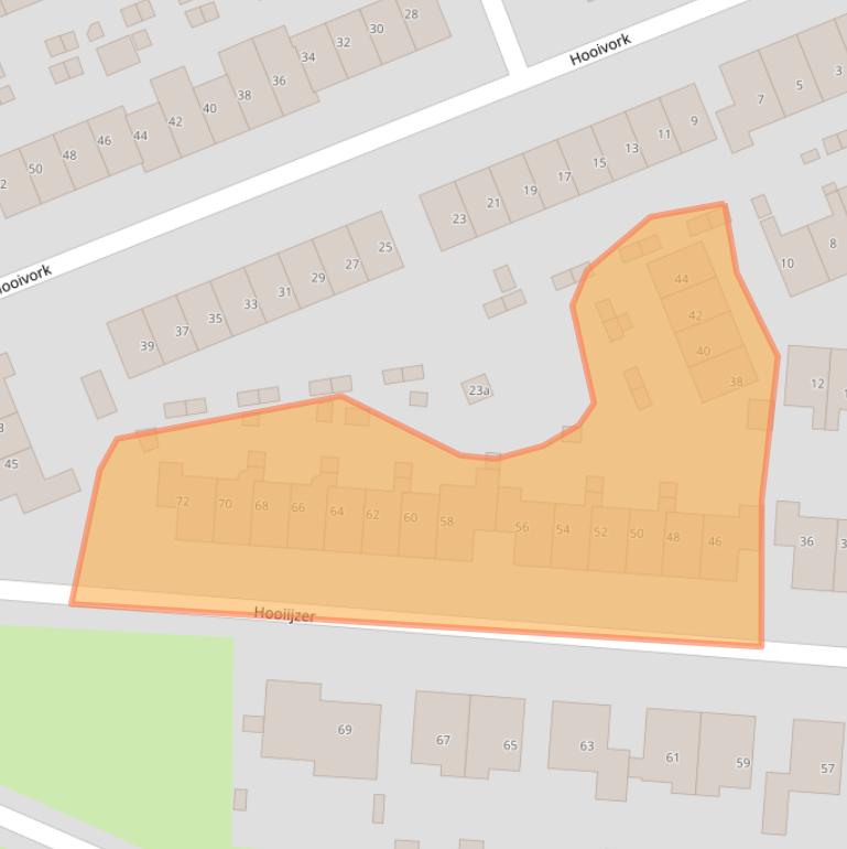 Kaart van postcodegebied 1511KD.