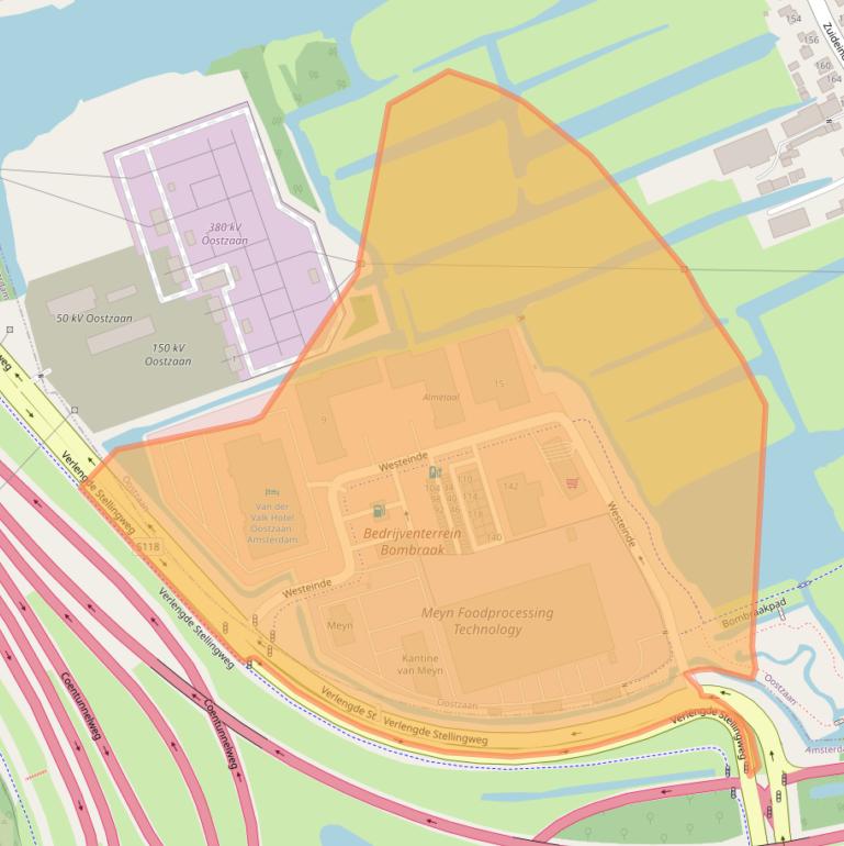 Kaart van postcodegebied 1511MA.