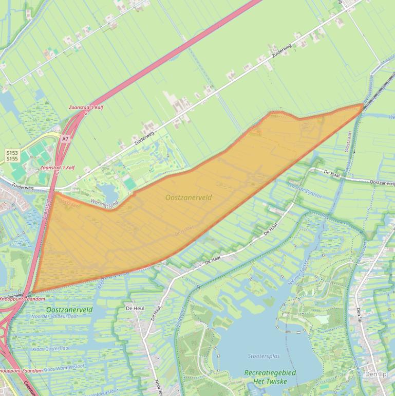 Kaart van postcodegebied 1511PA.