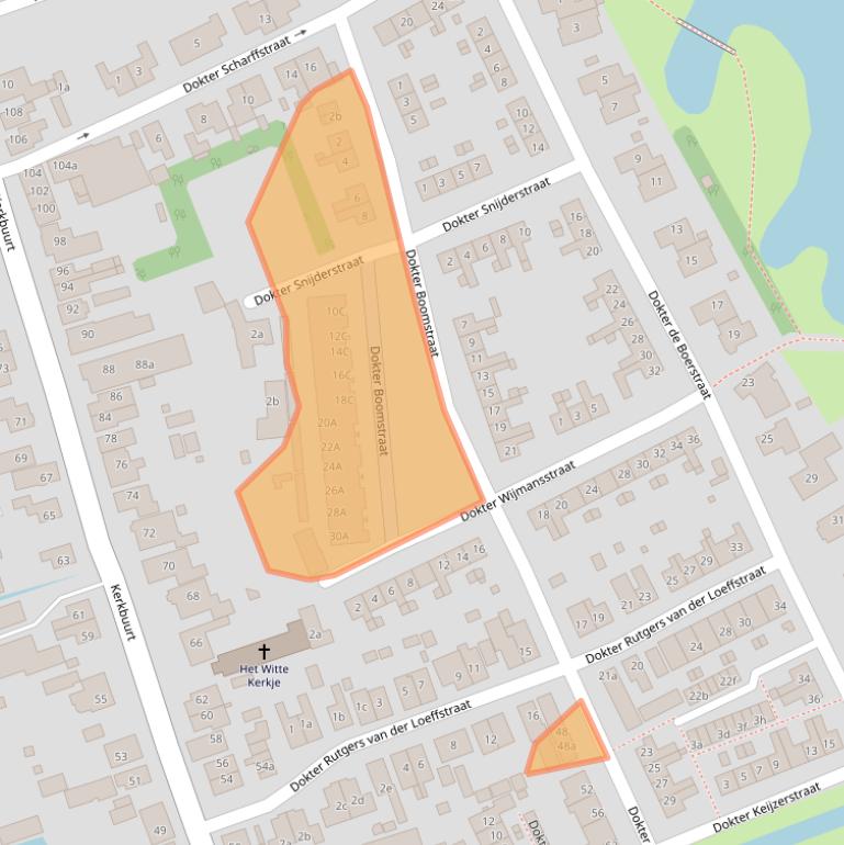 Kaart van postcodegebied 1511VD.