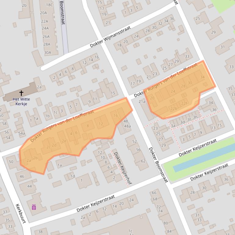 Kaart van postcodegebied 1511VM.