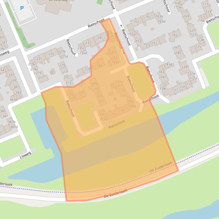 Kaart van postcodegebied 1511WH.