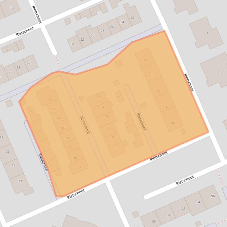 Kaart van postcodegebied 1511WL.