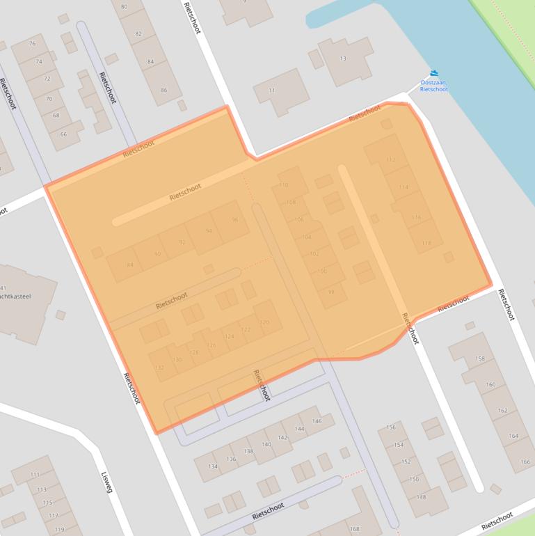 Kaart van postcodegebied 1511WN.