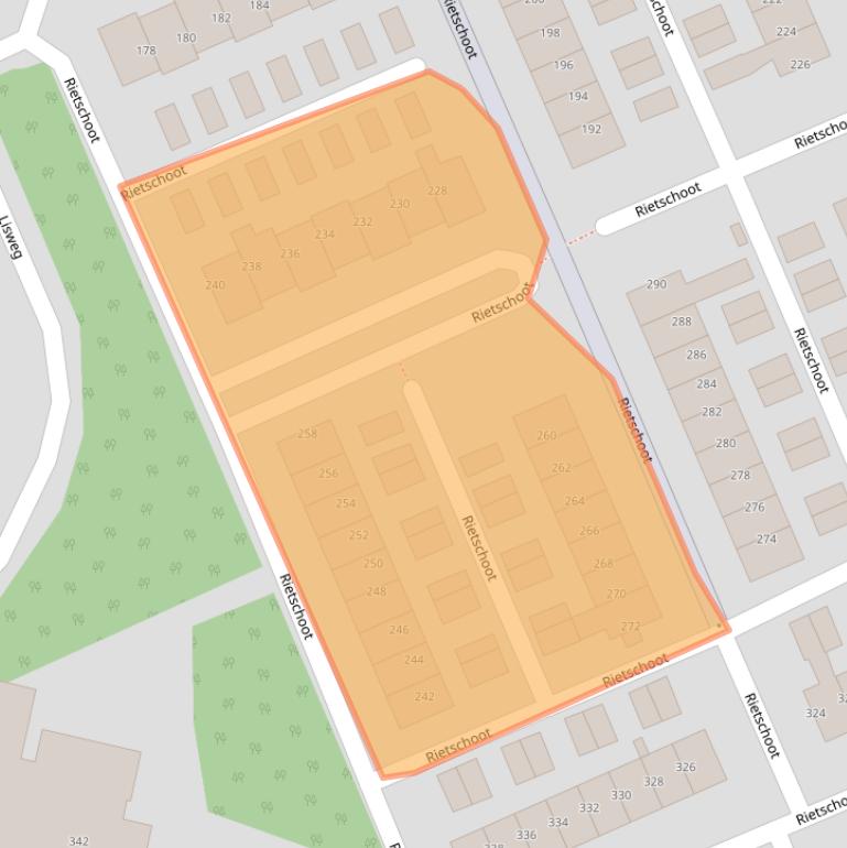 Kaart van postcodegebied 1511WS.