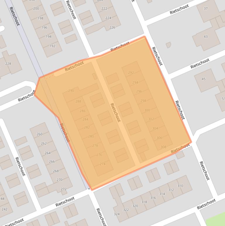 Kaart van postcodegebied 1511WT.